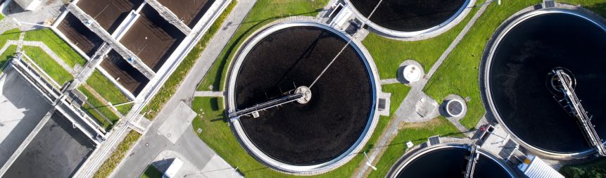 Wastewater treatment plant cropped
