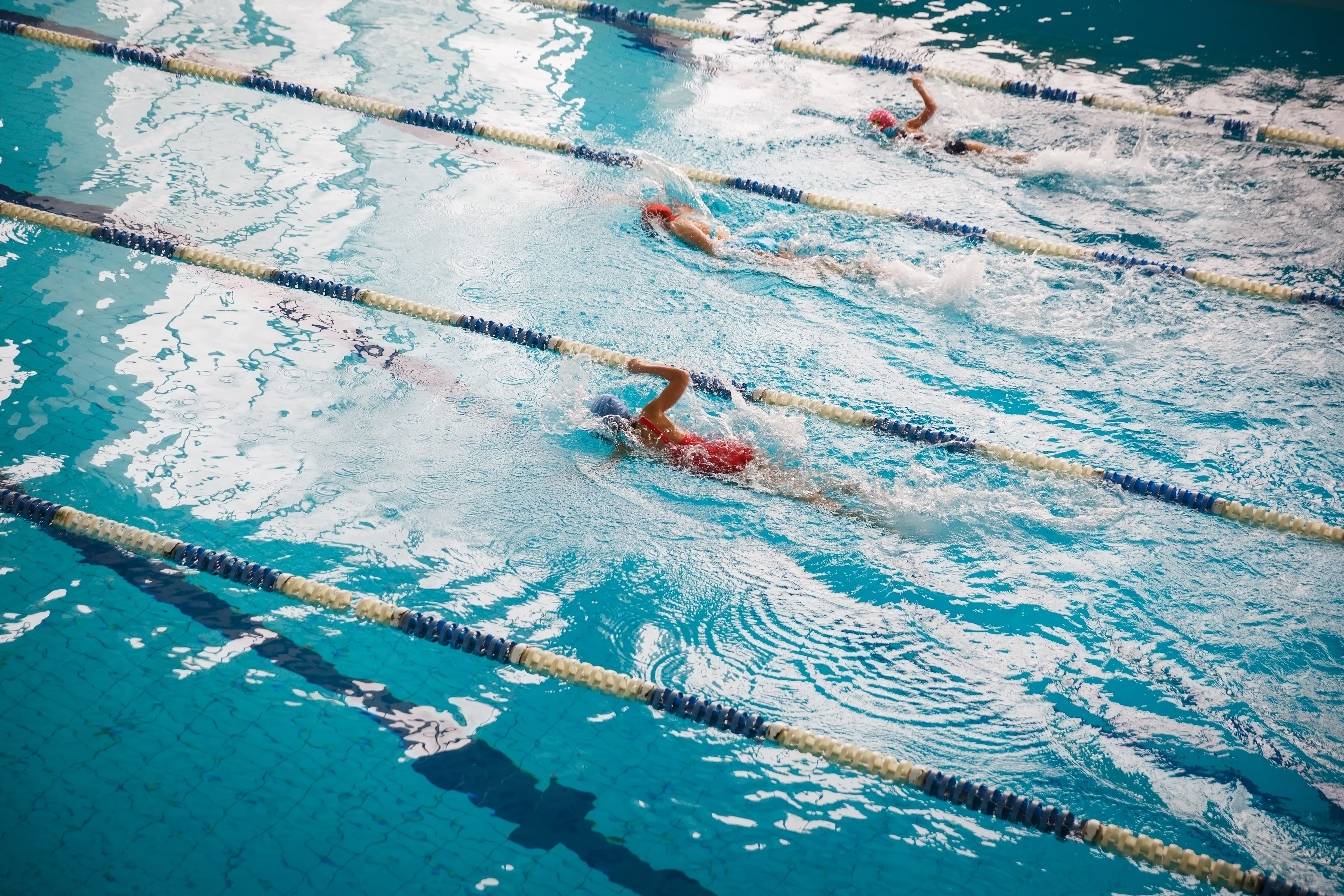 Swimming competition full size