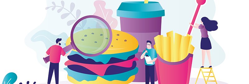 Fast food inspection illustration 800