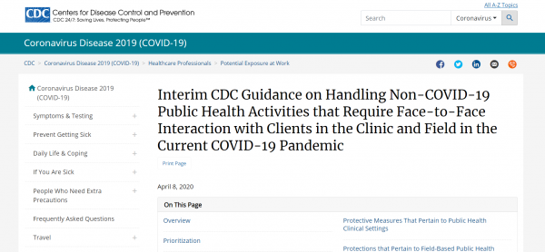 2020 04 28 14 12 27 Interim CDC Guidance on Handling Non COVID 19 Public Health Activities that Requ