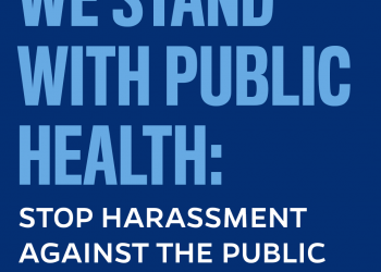 We Stand with Public Health graphic