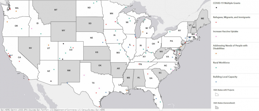 Funded Sites Map 10 21 1