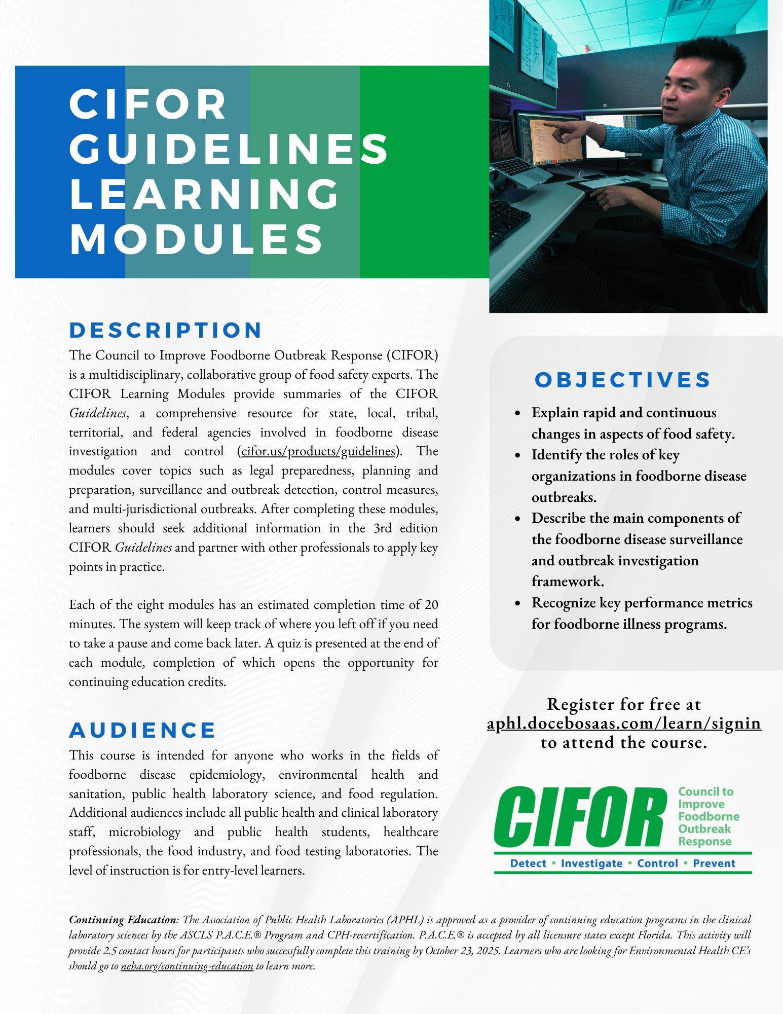 CIFOR Guidelines Learning Modules