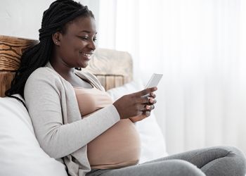 Expectant Mother Texting web