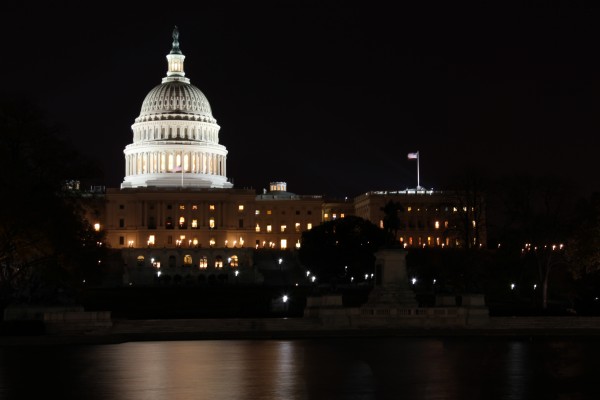 US Washington Capitol At Night
