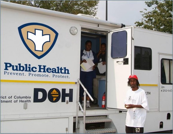 Public Health Logo On Side Of Truck For District Public Health Naccho