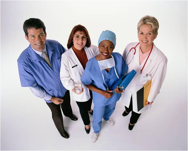 Group of health professionals